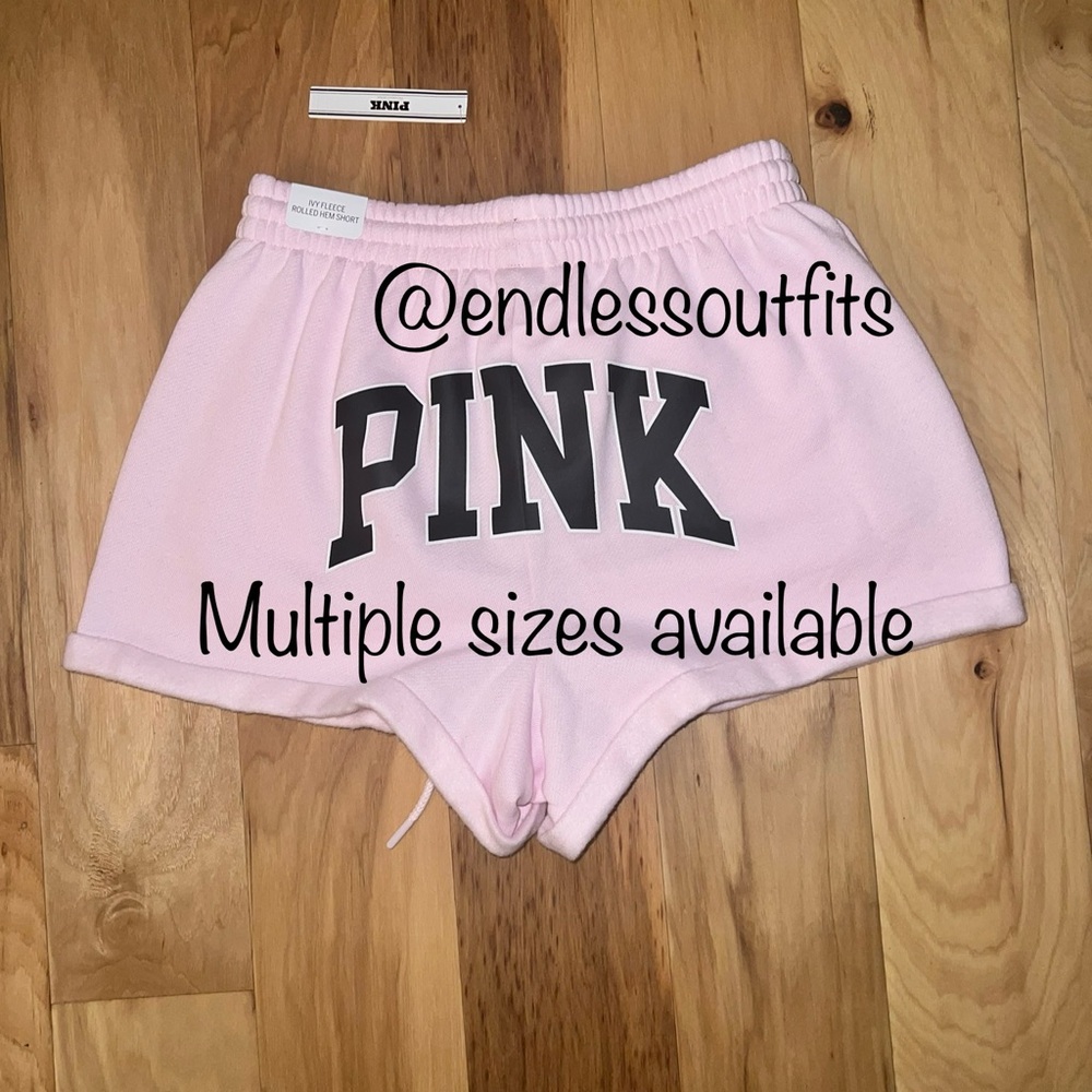 VS PINK PINK TULIP SHORTS LIMITED EDITION BUTTERFLY PINK BREAK COLLECTION